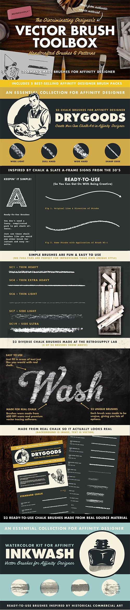 The Vector Brush Toolbox for Illustrator 404906