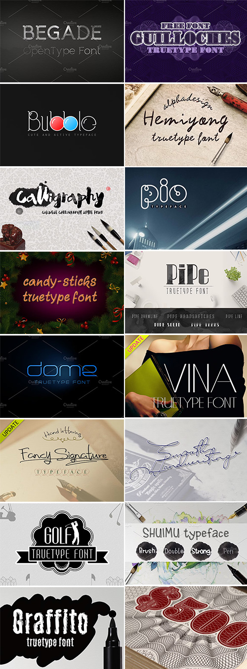 30+ Fonts Bundle 259194