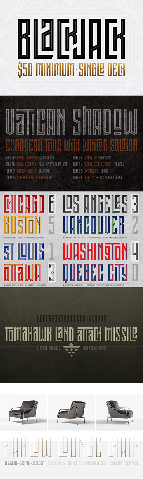 Pocketknife Font Family 4xOTF