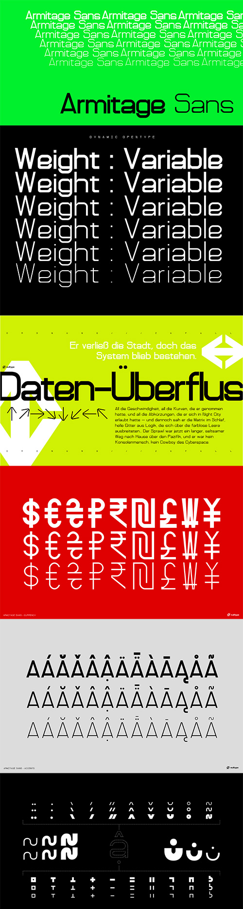 Armitage Sans Font 12xOTF