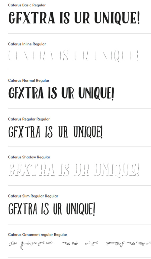 Caferus 7xOTF 124684