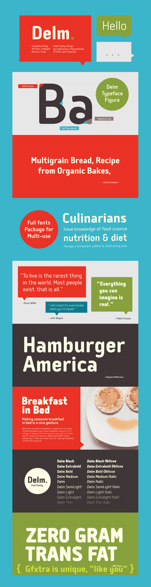 Delm Font Family 18xOTF