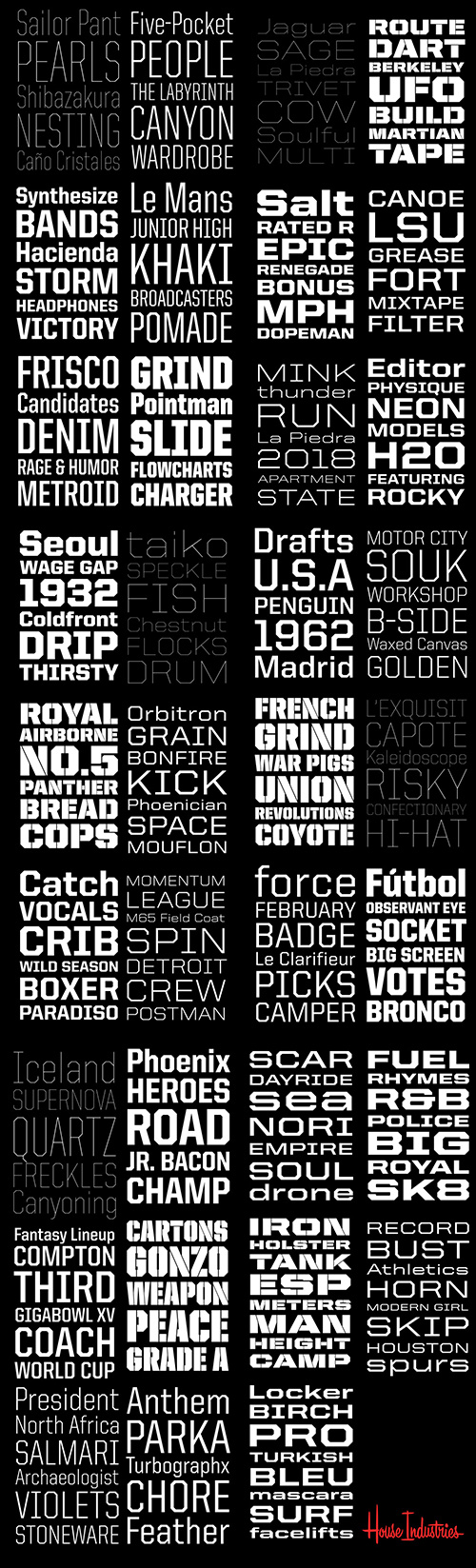 United Sans Typeface by Housefonts 35xOTF