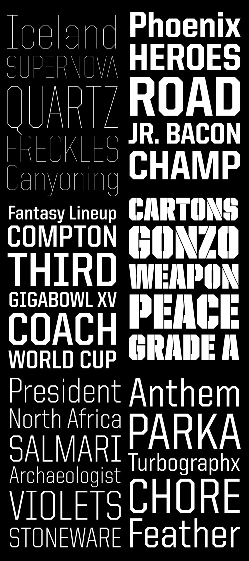 United Sans Typeface by Housefonts 35xOTF
