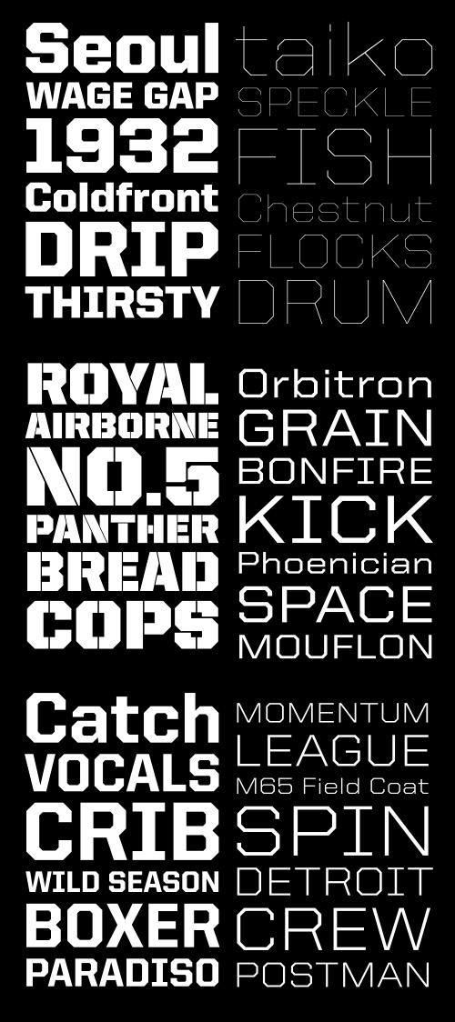 United Sans Typeface by Housefonts 35xOTF