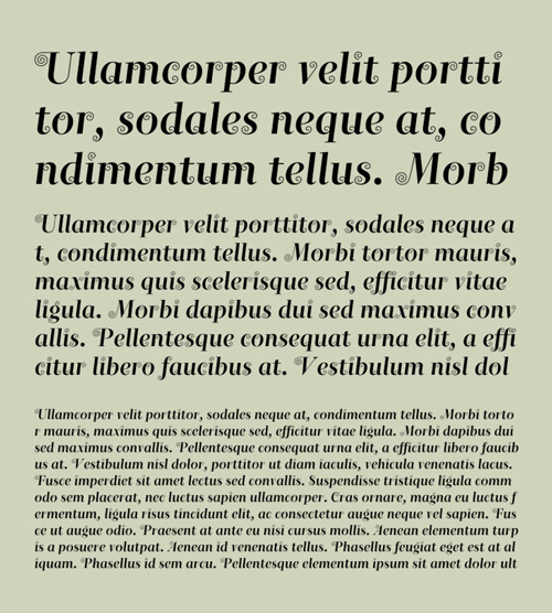 Naiad - Neoclassical Fancy Typeface OTF