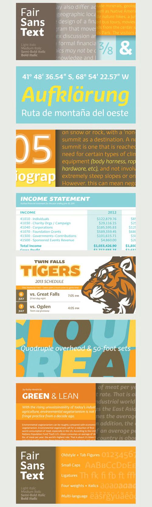 Fair Sans Text Font Family 8xOTF