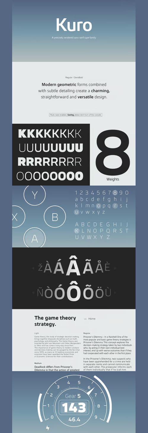 Kuro Font Family 9xOTF