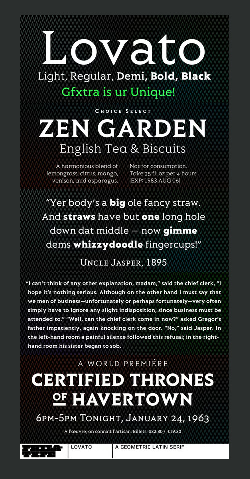 Lovato Font Family 5xOTF