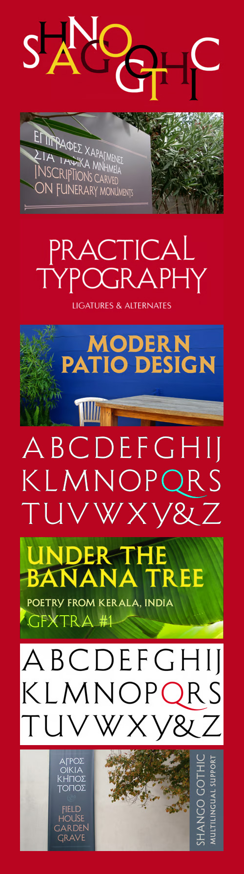 Shango Gothic Font Family 4xOTF