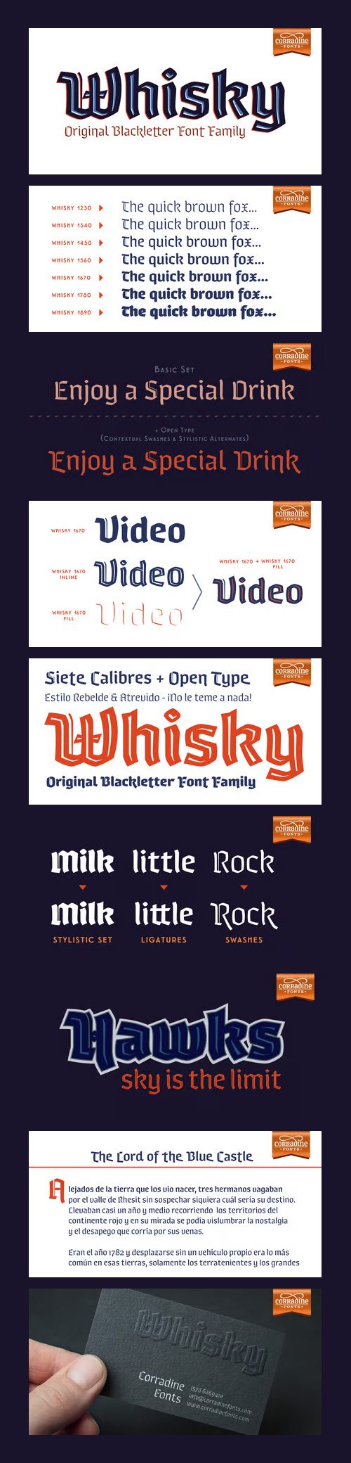 Whisky Font Family 21xOTF