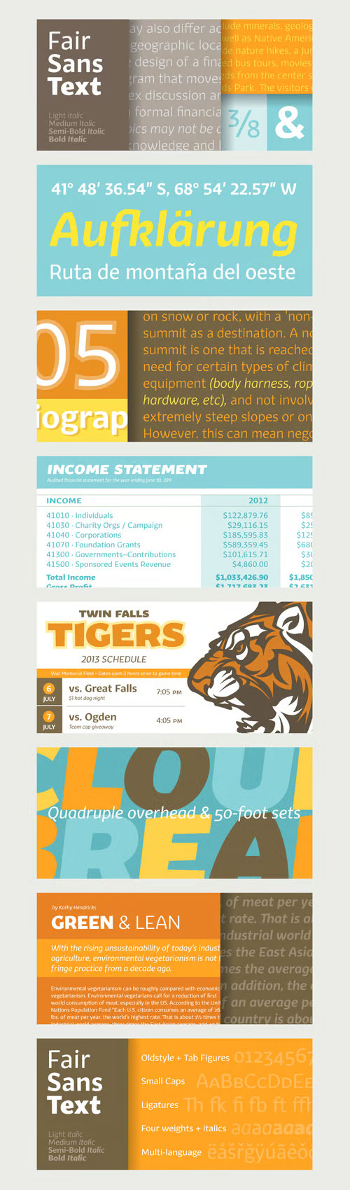 Fair Sans Text Font Family 8xOTF