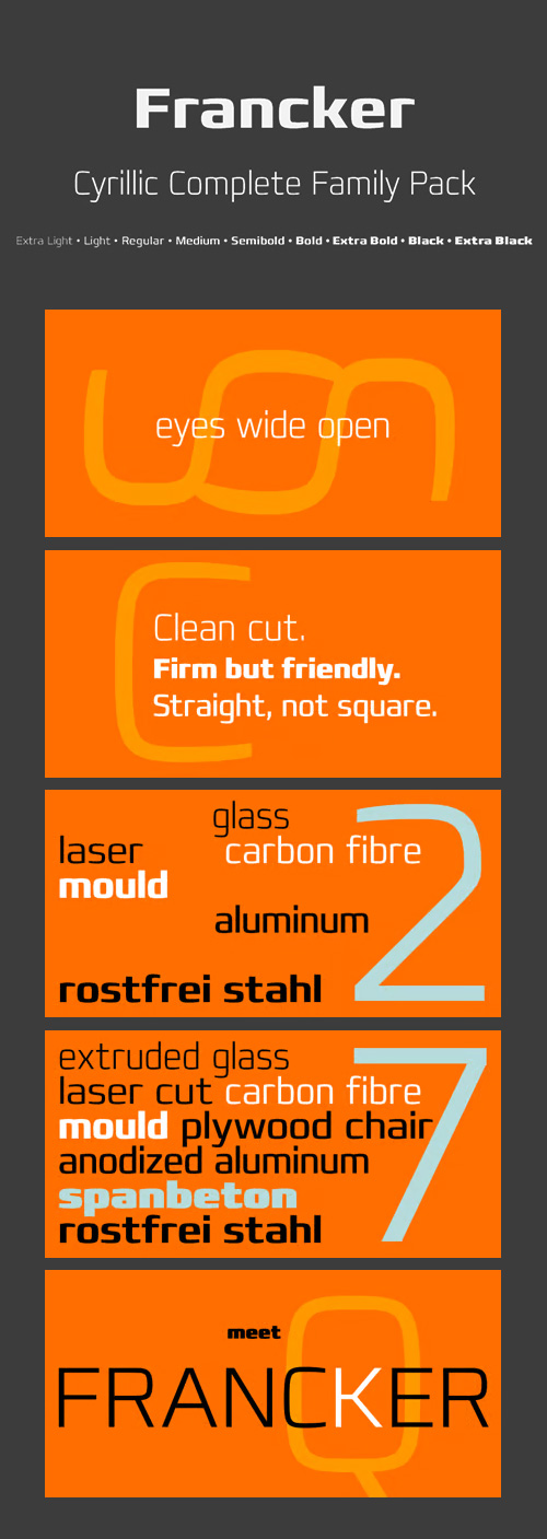 Francker Font Family 18xOTF
