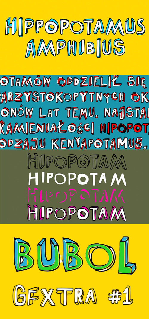 Bubol Font Family 4xOTF