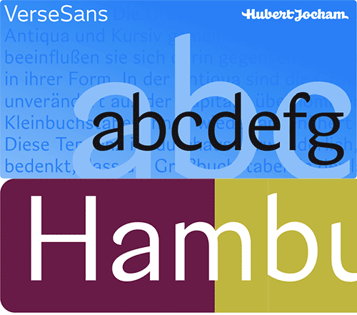 Verse Sans by Hubert Jocham 14xOTF $500