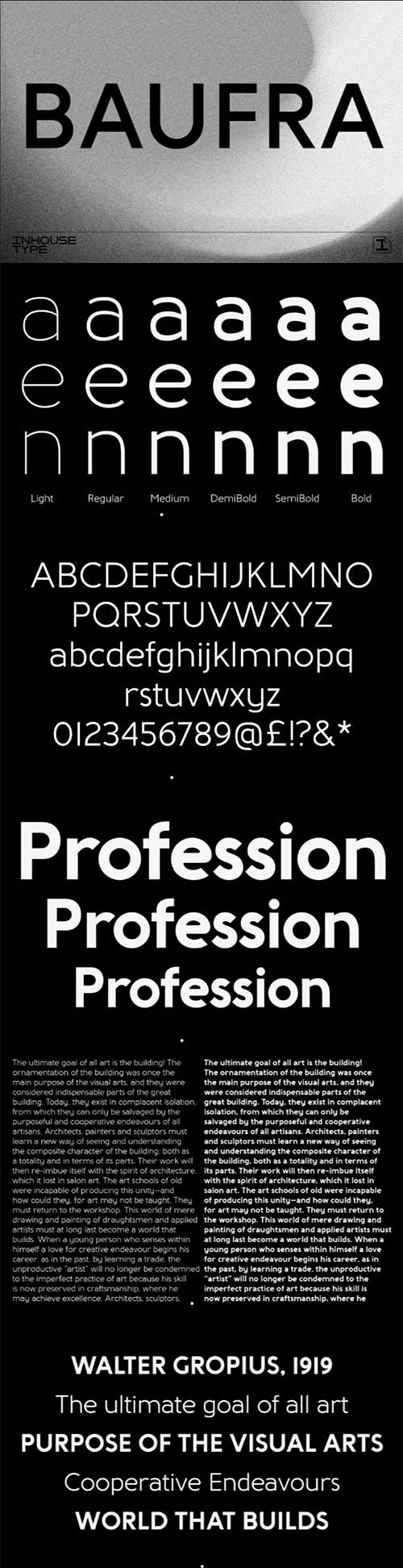 Baufra Font Family 6xOTF