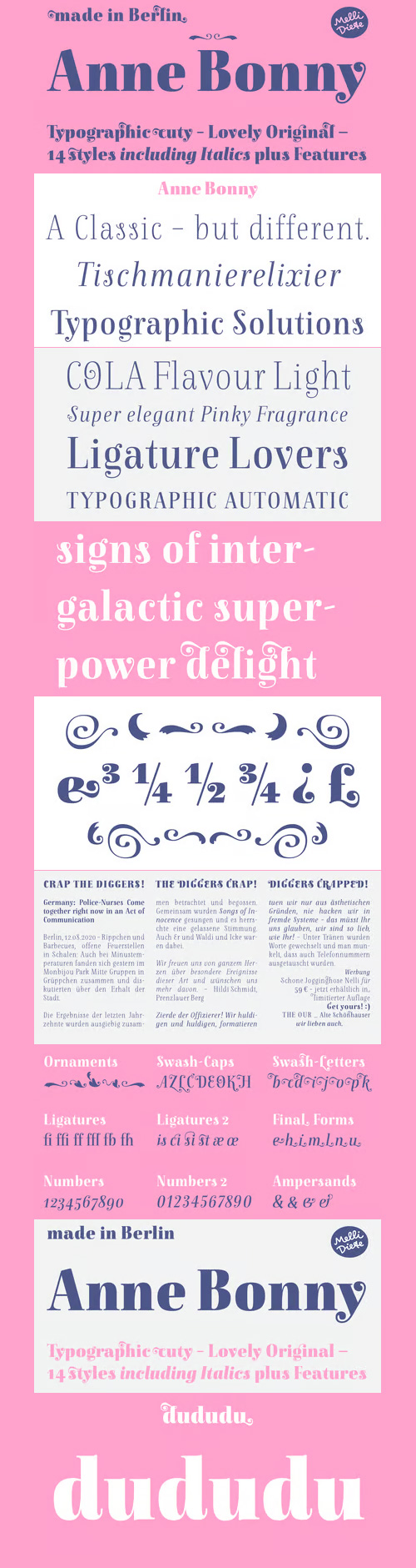 Anne Bonny Font Family 14xOTF