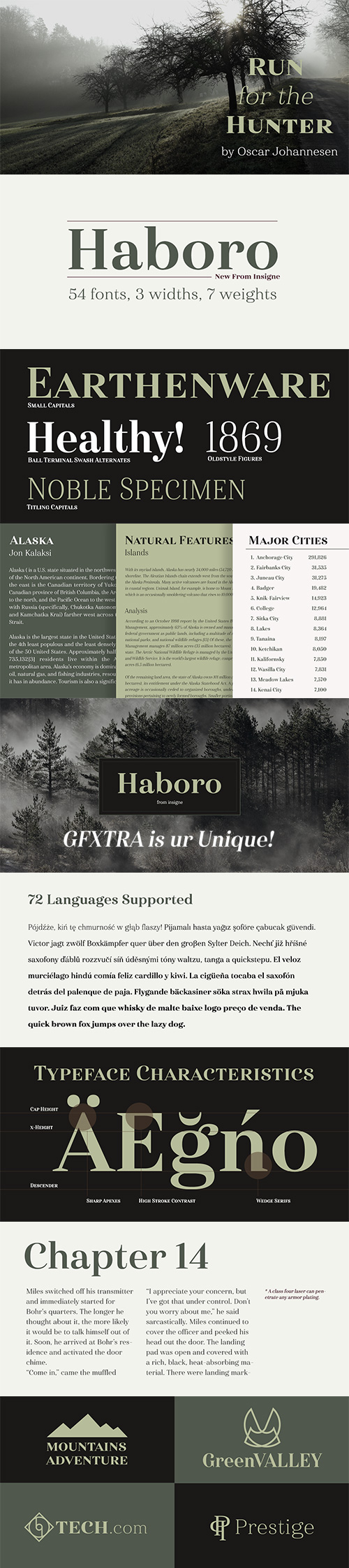 Haboro Font Family 54xOTF