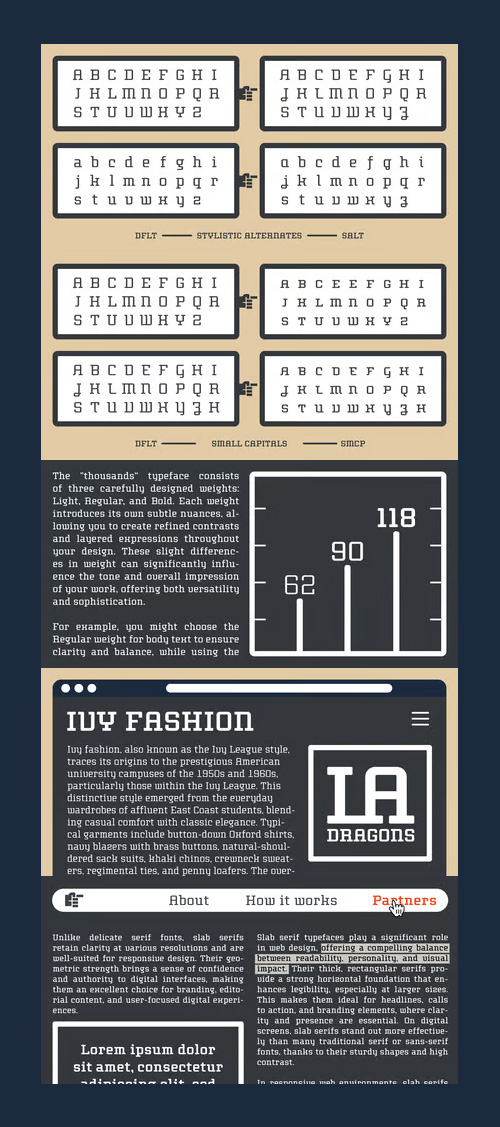 Thousands Font Family 3xOTF Thousands Font Family 3xOTF