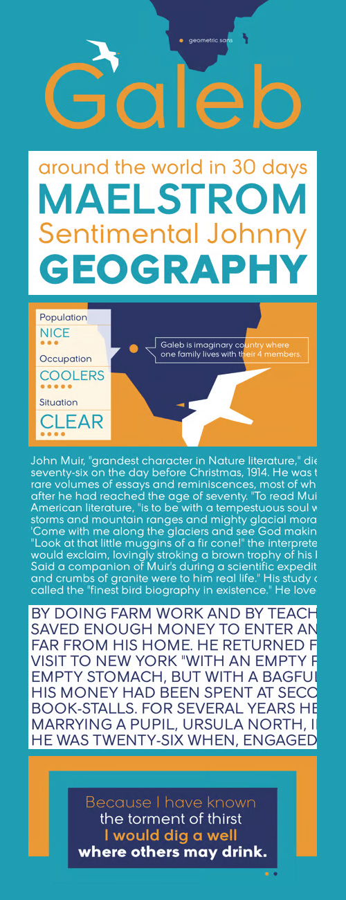 Galeb Font Family 4xOTF