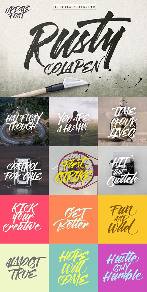 Rusty Cola Pen Display Fonts 430139