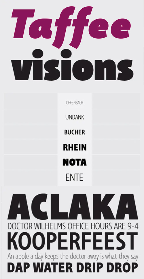 Taffe Font Family 12xOTF