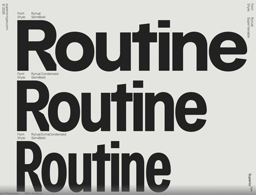 Rytual Super Family 54xOTF, 1xTTF Variable