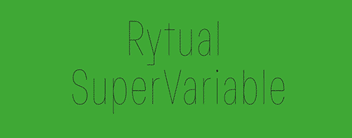 Rytual Super Family 54xOTF, 1xTTF Variable