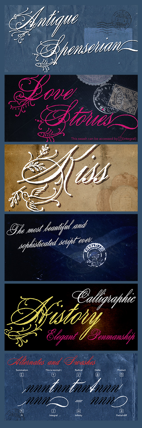 Antique Spenserian - The Most Sophisticated Script Ever OTF