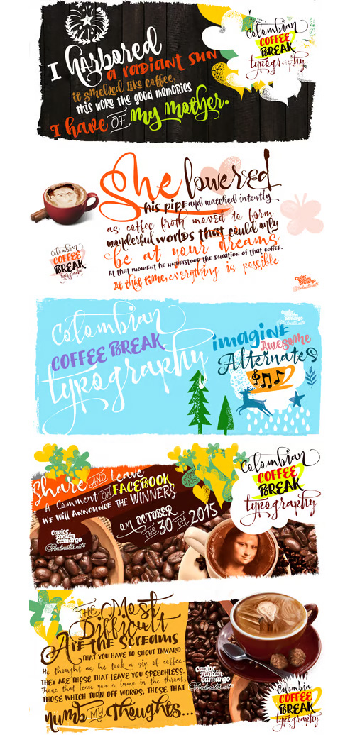 CoffeeBreak - Gestural Strokes for Calligraphy 7xOTF