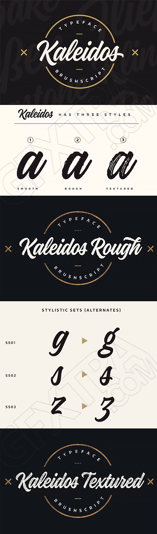 Kaleidos Font Family 3xOTF