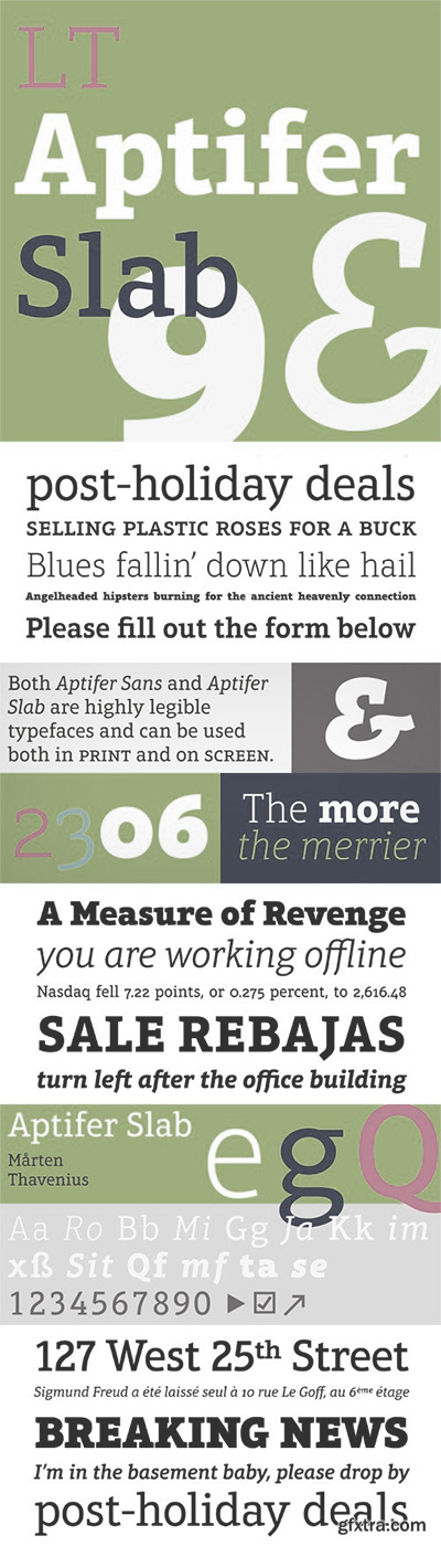 Aptifer Slab Font Family 14xOTF Aptifer Slab Font Family 14xOTF