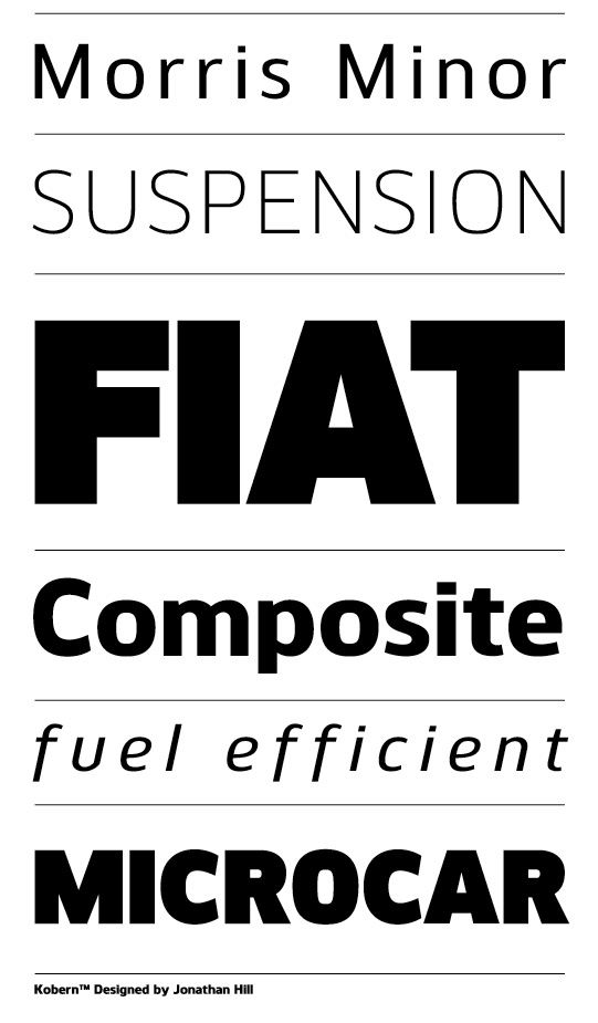 Kobern Font Family 18xOTF