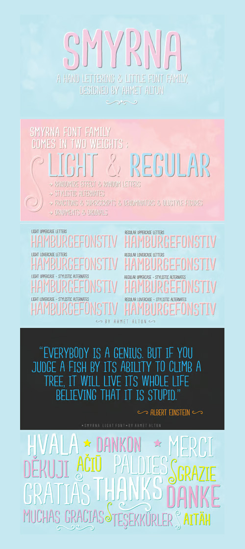 Smyrna Font Family 2xOTF Smyrna Font Family 2xOTF