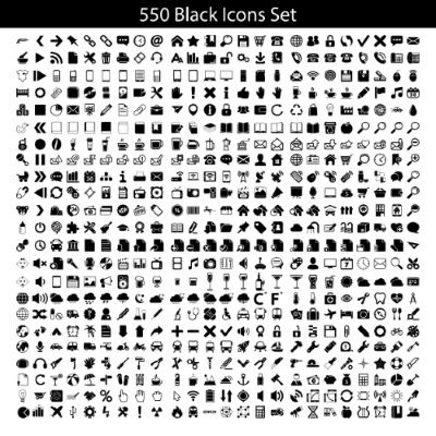 Black Icons 25xEPS