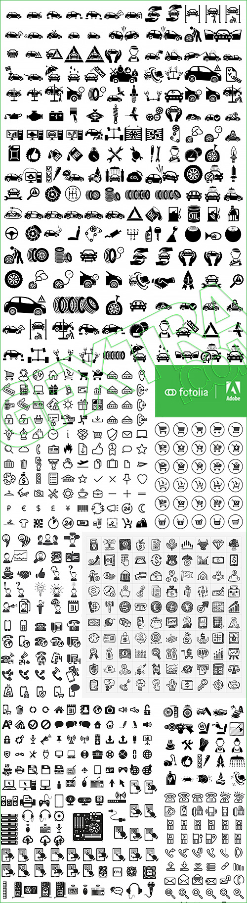 Black Icons #2, 25xEPS