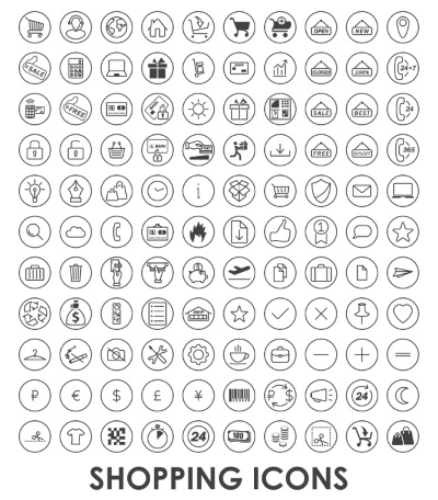 Black Icons #3, 25xEPS