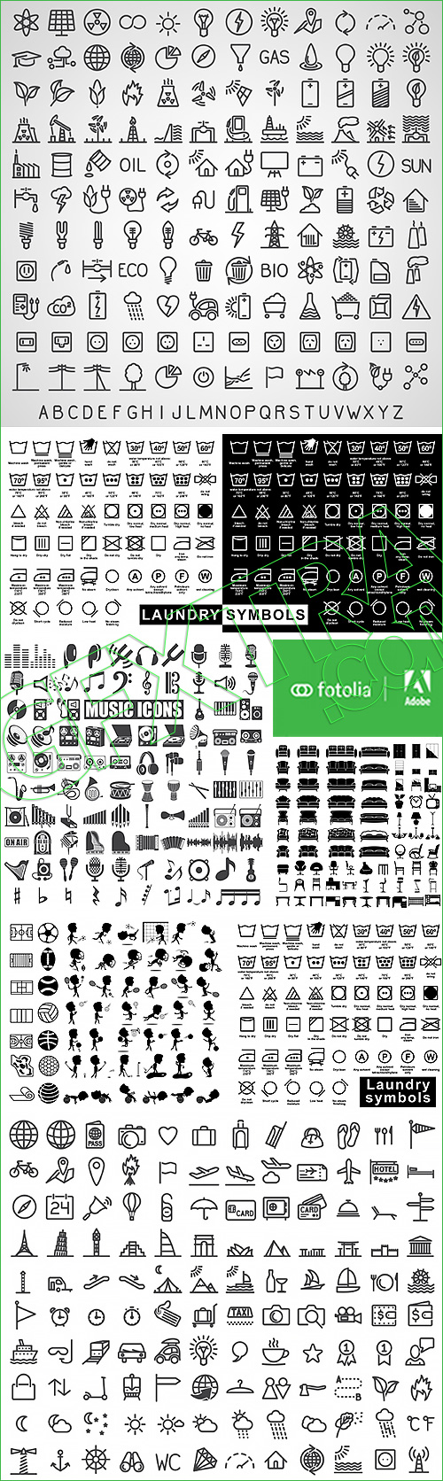 Black Icons #3, 25xEPS