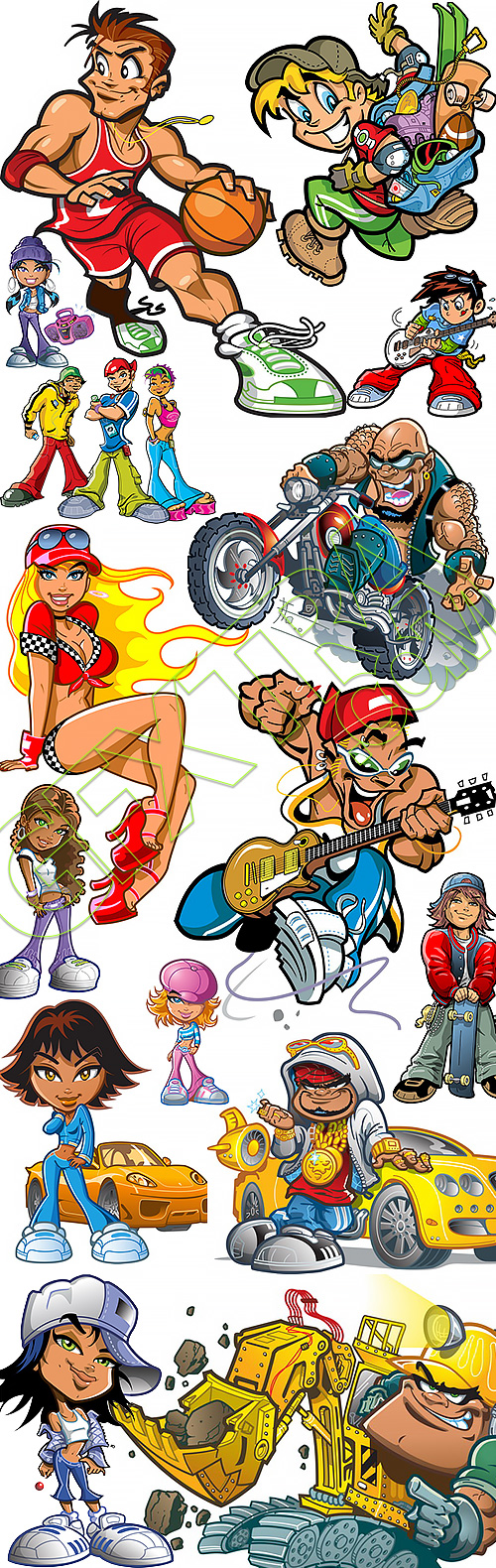 Cartoon characters #9, 30xEPS