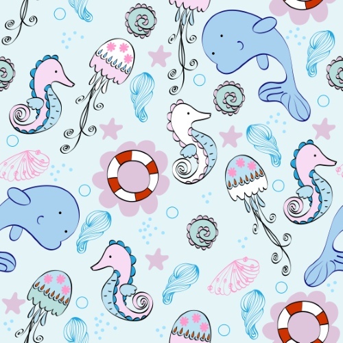 Baby Backgrounds Seamless Patterns 25xEPS