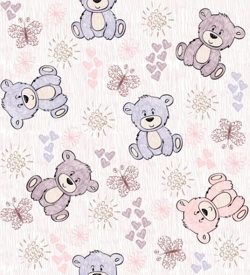 Baby Backgrounds Seamless Patterns 25xEPS