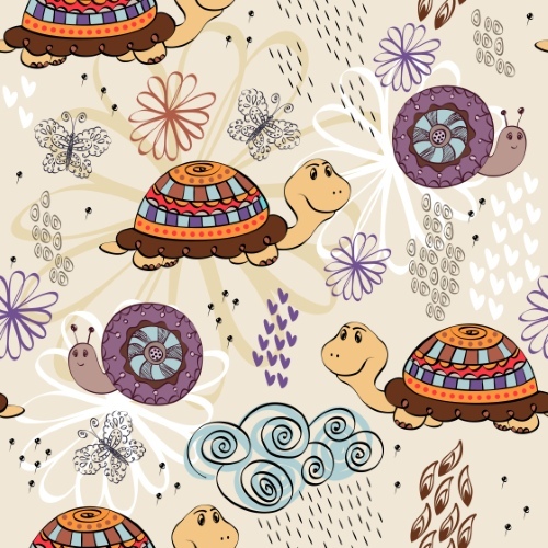 Baby Backgrounds Seamless Patterns 25xEPS