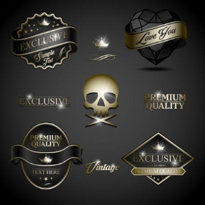 Logo Sticker Template Banner Icon 25xEPS Logo Sticker Template Banner Icon 25xEPS