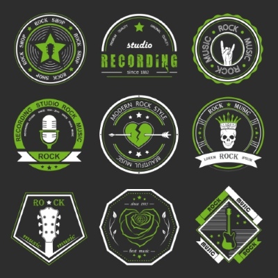 Logo Sticker Template Banner Icon 25xEPS Logo Sticker Template Banner Icon 25xEPS