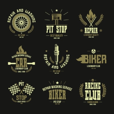 Logo Sticker Template Banner Icon 25xEPS Logo Sticker Template Banner Icon 25xEPS