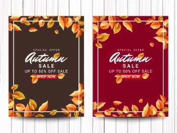 Autumn Sales Vector Collection 50xEPS