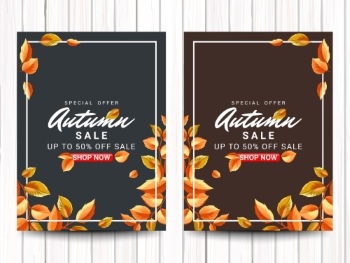 Autumn Sales Vector Collection 50xEPS