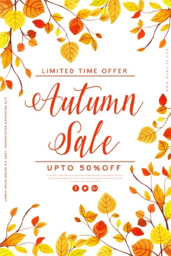 Autumn Sales Vector Collection 50xEPS