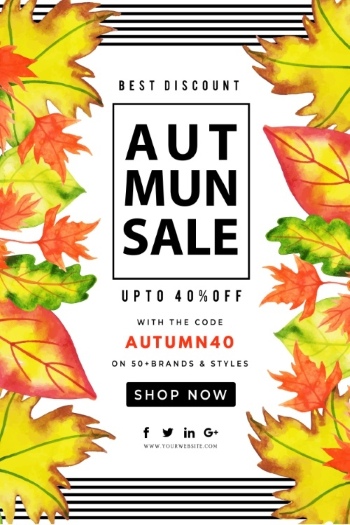Autumn Sales Vector Collection 50xEPS