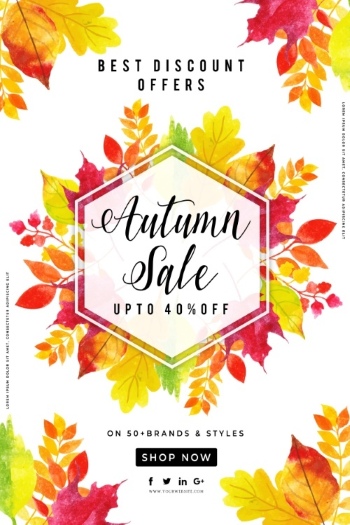 Autumn Sales Vector Collection 50xEPS